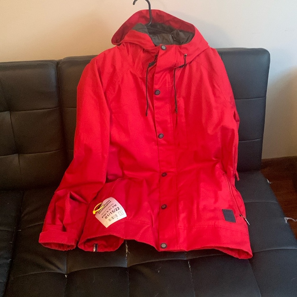 Men’s snowboard jacket size large used once 65$ brand is bonfire